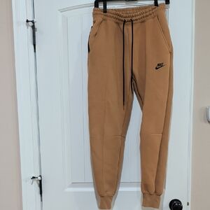 Nike Camel Joggers with Black Logo
